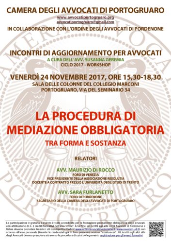 Circolare n. 9 - evento formativo del 24 novembre 2017